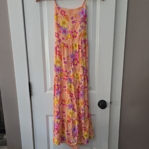 Cat & Jack Floral Dress with Purple and Yellow